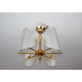 Stylowy żyrandol retro lata 70., nowa elektryka, bardzo dobry stan