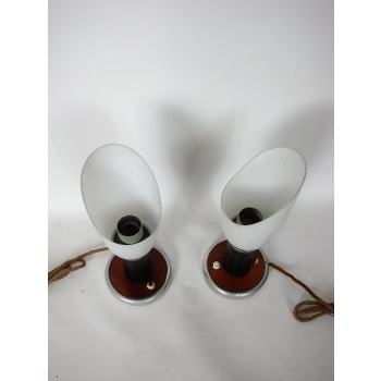 Widok z góry – para lamp Mid Century, lata 50.