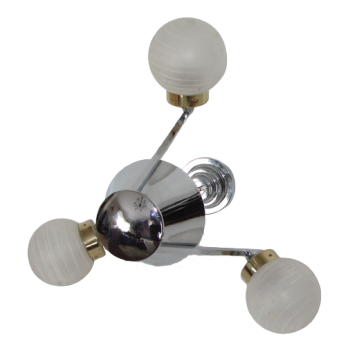 Lampa wisząca Bauhaus z lat 70. widok całości