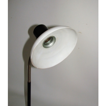 antyczna lampa międzywojenna z metalu i szkła