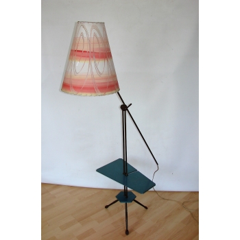 Lampa podłogowa Modern z lat 60. wykonana z mosiądzu i metalu