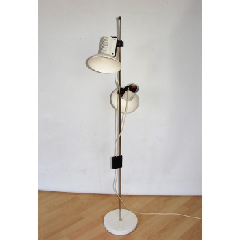 Lampa podłogowa Polam Wilkasy z lat 70., metalowa, projekt Pniewski & Rudkiewicz