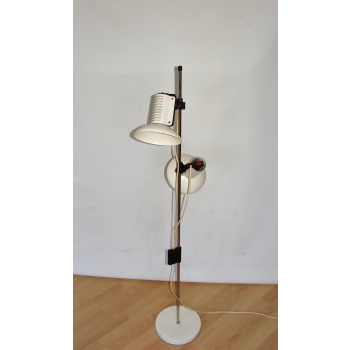 Lampa podłogowa Polam Wilkasy z lat 70., metalowa, projekt Pniewski & Rudkiewicz