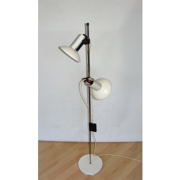 Lampa podłogowa vintage Polam Wilkasy – widok z boku, wysokość 140 cm