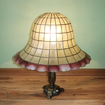 Lampa stołowa secesyjna z lat 50. – widok ogólny