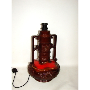 Lampa podłogowa retro – zbliżenie na klosz