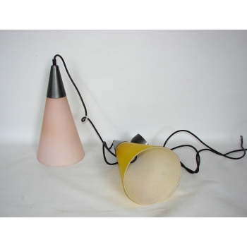 Lampa wisząca vintage – detal szkła warstwowego