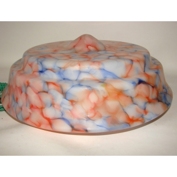 Styl art déco – lampa wisząca Ampla z barwionym szkłem