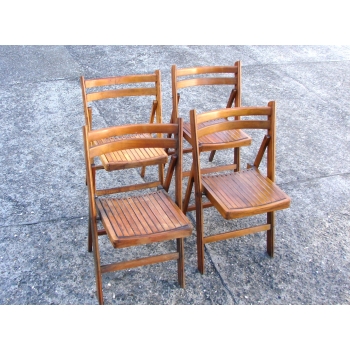 Komplet 4 składanych krzeseł vintage Relikt Design