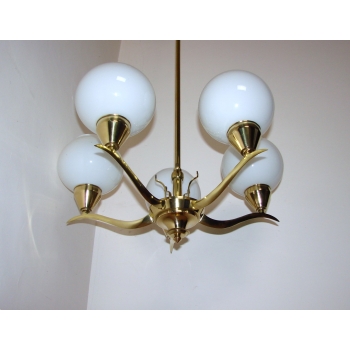 Żyrandol Art Deco – widok z dołu