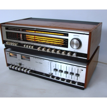 Zestaw Hi-Fi Grundig – rzut z prawego boku, klasyczny styl vintage