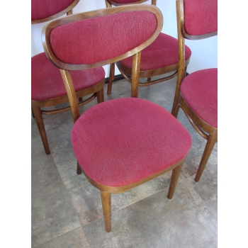 Oryginalne krzesło Thonet z giętego drewna, widok z boku