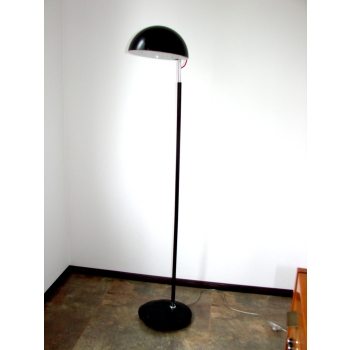 Detal lampy z lat 90., aluminium i metal