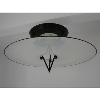 Oryginalna włoska lampa z lat 80. – szkło Murano, mosiądz