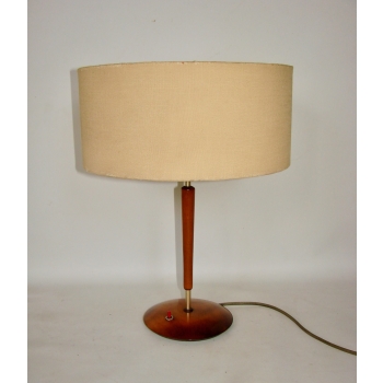 Abażur z tworzywa w duńskiej lampie stołowej vintage