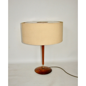 Lampa stołowa vintage lata 60. – zbliżenie na abażur