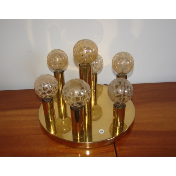 Sufitowa lampa retro z siedmioma kloszami – Solken