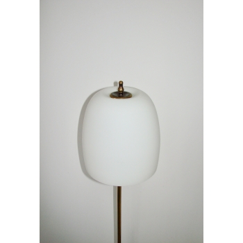 Klosz szklany lampy podłogowej z lat 50.