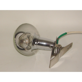 Metalowy zielony klosz lampki Zaos – detal