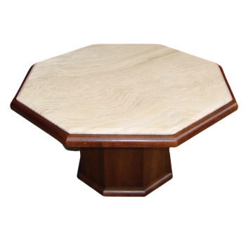 Stolik Modern z lat 70 z blatem trawertynowym