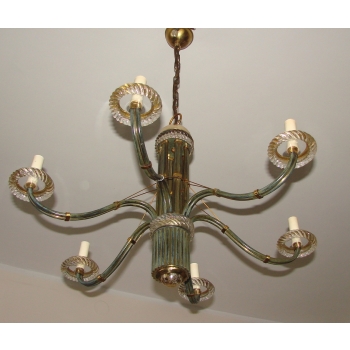 Żyrandol mid-century z regulowaną wysokością