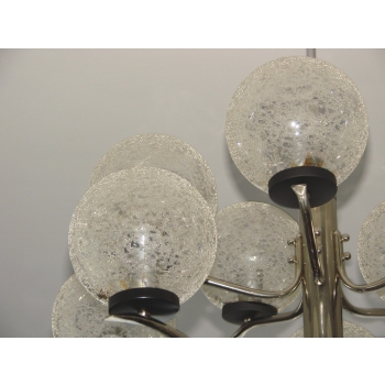 Żyrandol sufitowy lata 70 design retro