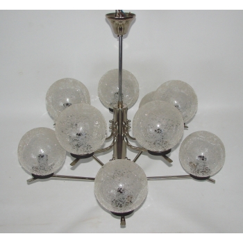 Żyrandol Modern stal chromowana styl vintage