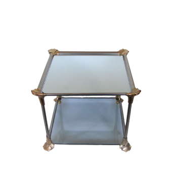 Stolik kawowy lata 70 aluminium