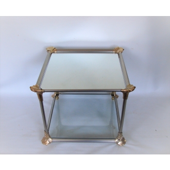 Szklany stolik vintage 70s