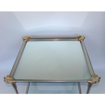 Stolik kawowy szkło i metal