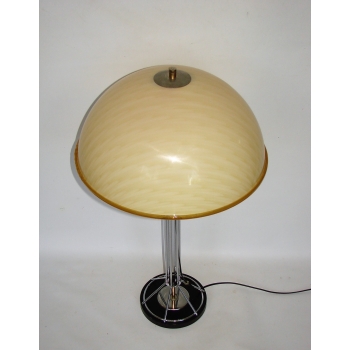 Chromowana lampa stołowa vintage