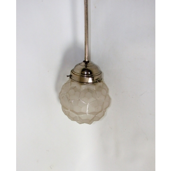 Vintage lampa sufitowa ze szkłem