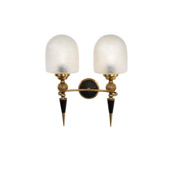 Mosiężny kinkiet mid-century lata 50