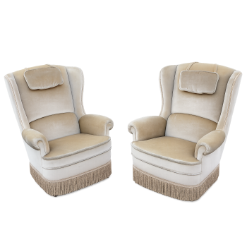 Stylowa para foteli retro do salonu i gabinetu