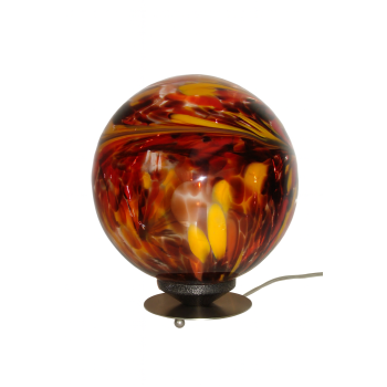 lampka nocna Modern z lat 80 metal szkło