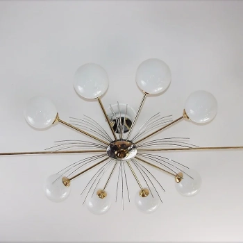 Włoski design żyrandola z lat 70. – lampa sufitowa retro