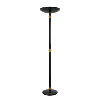 lampa podłogowa modern lata 80 czarna mosiądz