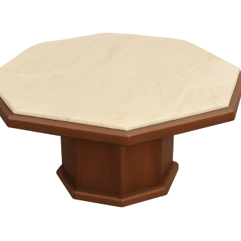 Stolik Modern z lat 70 z blatem trawertynowym