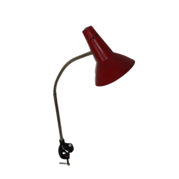 Lampa biurkowa z lat 60 – aluminiowy klosz